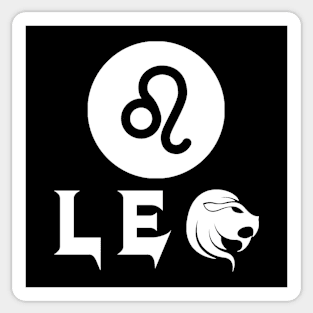 Leo Star Sign Sticker